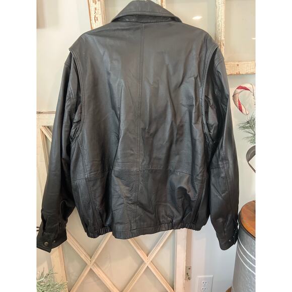 Colebrook mens XL black leather jacket - Picture 4 of 4